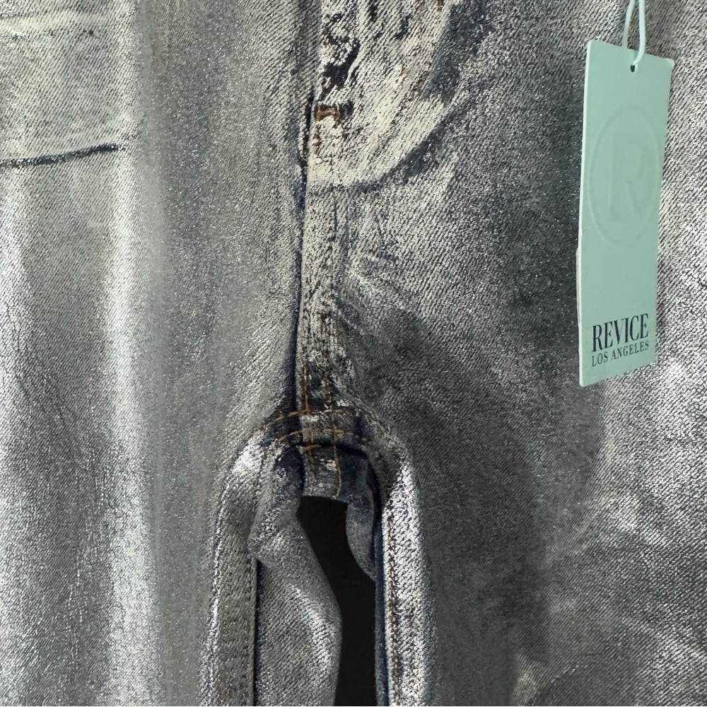 REVICE NWT Fly Silver wide leg jeans size 32 - Picture 8 of 16